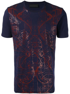 tonal graphic print T-shirt Diesel Black Gold