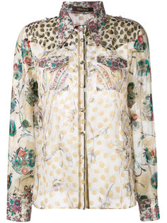 lurex jacquard blouse Roberto Cavalli