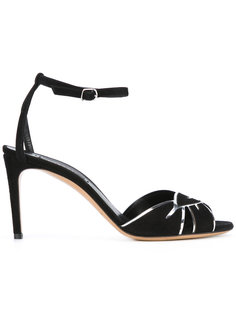 leaf applique sandals Casadei