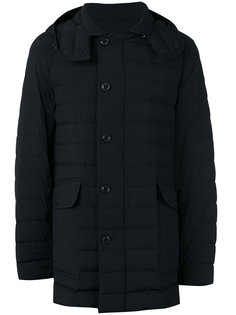 дутое пальто с капюшоном  Moncler