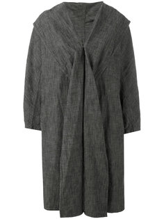 shawl lapel loose-fit coat Ys Y`s