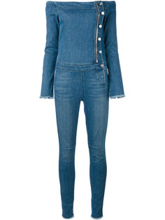 strapless denim jumpsuit Rta