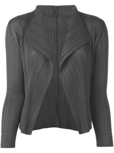 pleated open front cardigan  Pleats Please By Issey Miyake