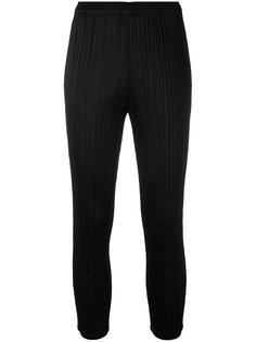 pleated skinny trousers Pleats Please By Issey Miyake