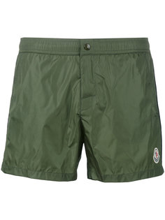 logo plaque swimming trunks Moncler
