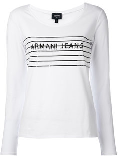 толстовка с принтом-логотипом Armani Jeans