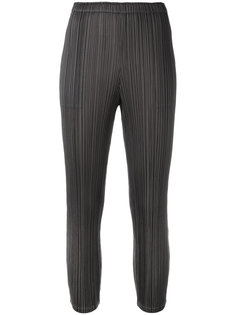 pleated skinny trousers Pleats Please By Issey Miyake