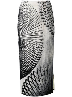 длинное облегающее платье с рисунком Pleats Please By Issey Miyake