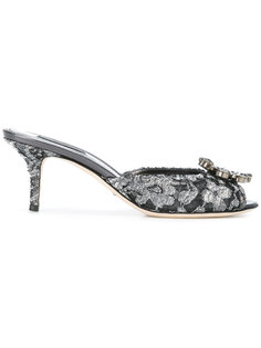 босоножки декорированные кристаллами Dolce &amp; Gabbana