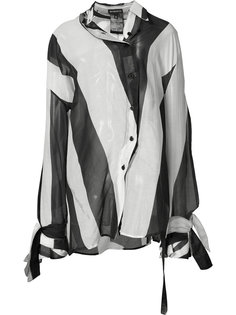 asymmetric striped shirt Ann Demeulemeester