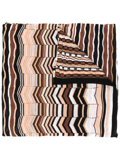 трикотажный шарф с зигзагообразным узором Missoni