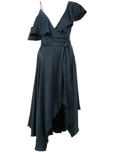 asymmetric hem ruffle dress Zimmermann