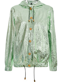 metallic hooded jacket  Fausto Puglisi