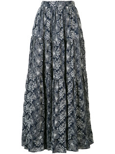 long floral skirt Co
