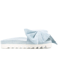 denim bow slippers Joshua Sanders