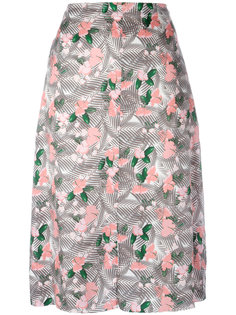 floral printed midi skirt Julien David