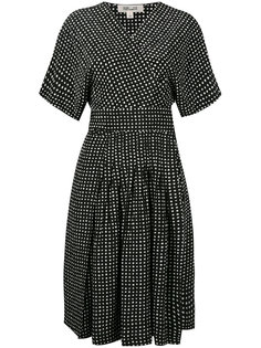 платье в горошек с запахом  Diane Von Furstenberg
