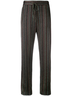 striped drawstring trousers Marco De Vincenzo