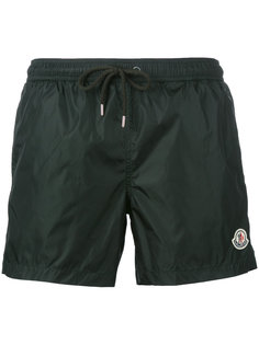 logo plaque swimming trunks Moncler