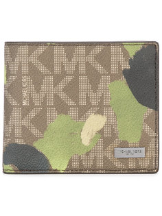 кошелек с логотипом и камуфляжным узором Michael Kors