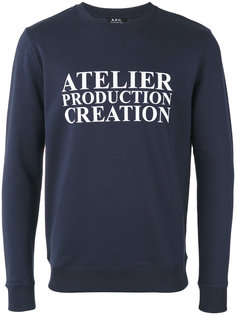 atelier print sweatshirt A.P.C.