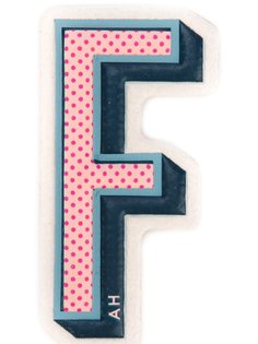 наклейка F  Anya Hindmarch