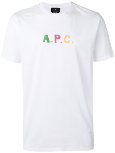 logo print T-shirt A.P.C.
