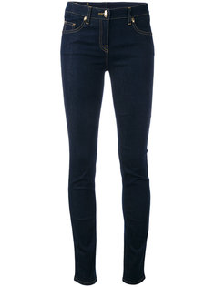 logo print skinny jeans  Cavalli Class