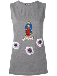 топ с нашивками Virgin Mary Dolce &amp; Gabbana
