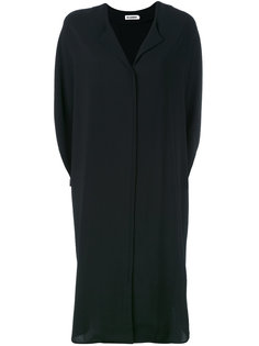 платье с v-образным вырезом  Jil Sander