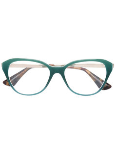 очки с оправой "кошачий глаз" Prada Eyewear