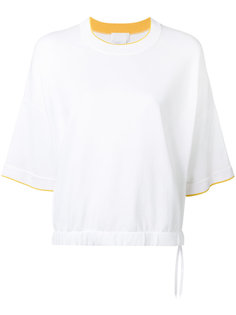 топ с контрастным кантом DKNY