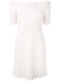 scallop off-shoulder dress Fendi