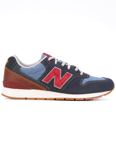 джинсовые кроссовки с нашивками New Balance