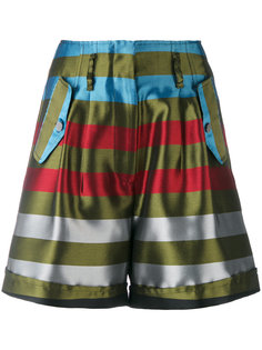 полосатые шорты с завышенной талией Isabelle Blanche