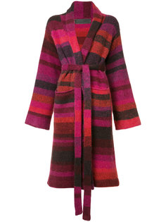 striped cardi-coat  The Elder Statesman