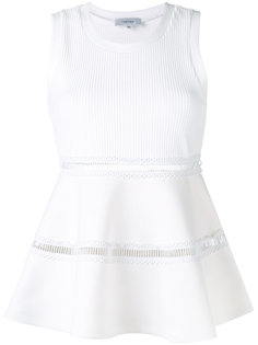 waist-embroidered flared blouse Carven