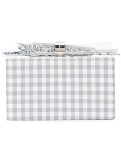 plaid box clutch Edie Parker