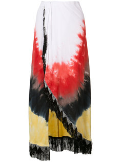 blurry print maxi skirt Baja East