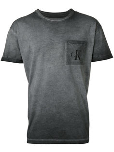 выбеленная футболка с логотипом Calvin Klein Jeans