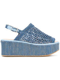 Fiesta raffia wedge sandals Robert Clergerie