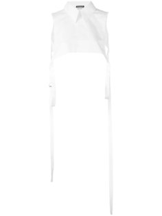 cropped bib shirt  Ann Demeulemeester