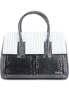 сумка-тоут с эффектом змеиной кожи Thomas Wylde
