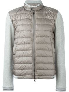 пуховик с контрастными рукавами  Moncler