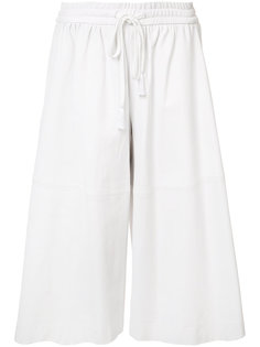 leather culottes Adam Lippes