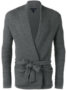 фактурный кардиган с завязкой  Lardini
