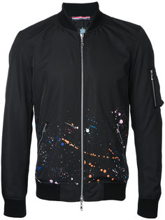 paint splatter bomber jacket Guild Prime