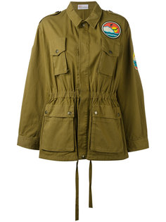 beach logo military jacket Red Valentino