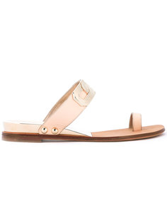 gold-tone detailed sandals Casadei