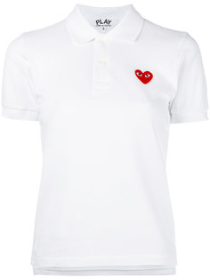 heart patch polo shirt Comme Des Garçons Play